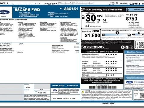 Used 2024 Ford Escape Active image 29