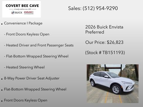 New 2026 Buick Envista Sport Touring w/ Convenience I Package FWD image 12
