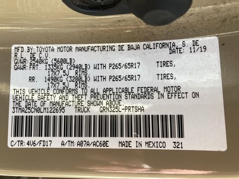 Used 2020 Toyota Tacoma TRD Sport w/ Technology Package image 42