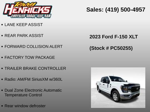 Used 2023 Ford F150 XLT w/ Equipment Group 301A Mid AWD/4WD image 23