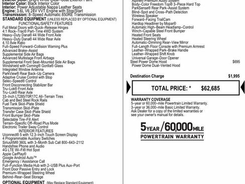 New 2026 Jeep Gladiator Rubicon AWD/4WD image 2