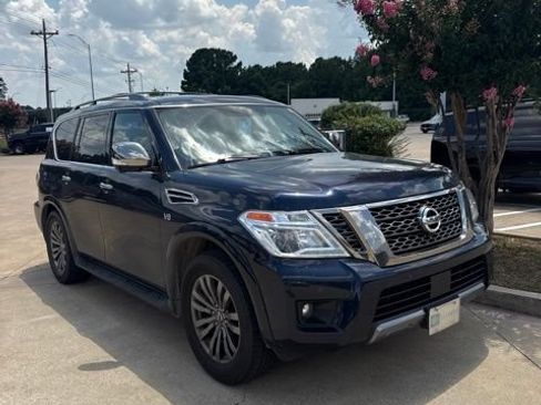 Used 2019 Nissan Armada Platinum w/ Captain's Chairs Package RWD image 2
