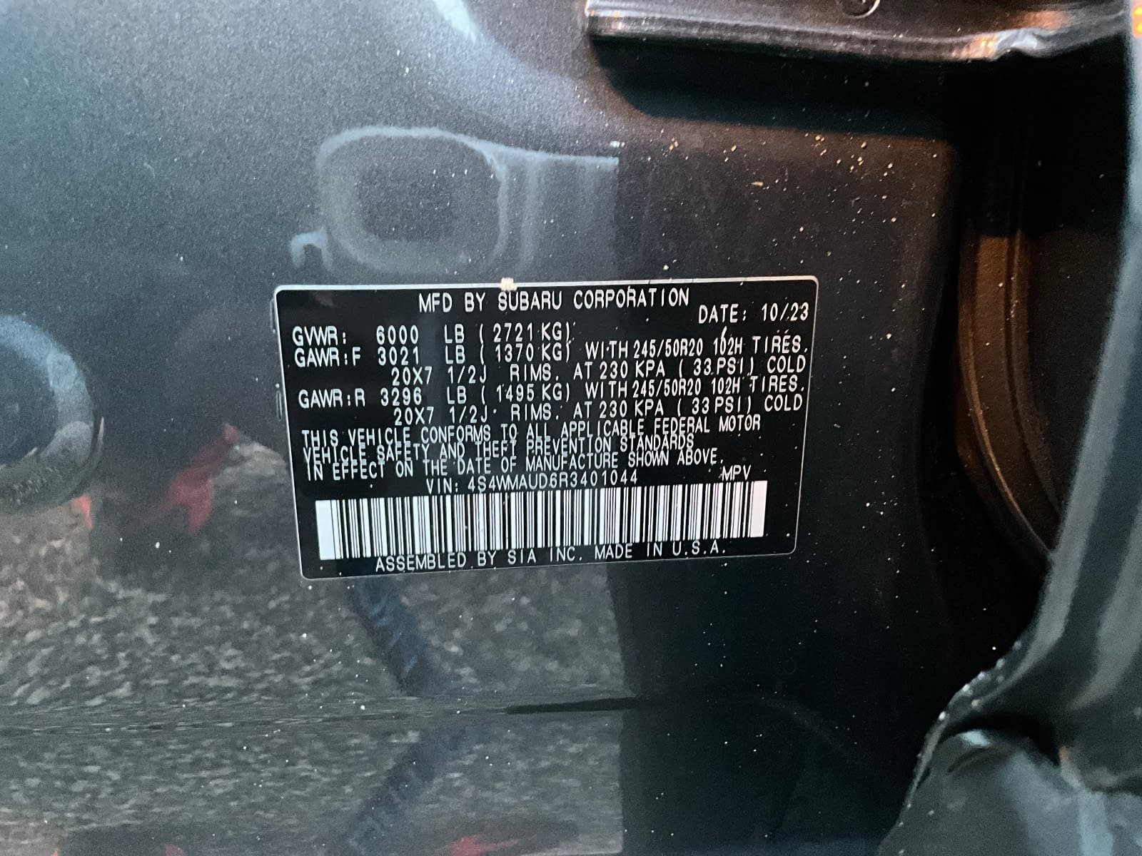 Used 2024 Subaru Ascent Limited w/ Technology Package AWD/4WD image 19