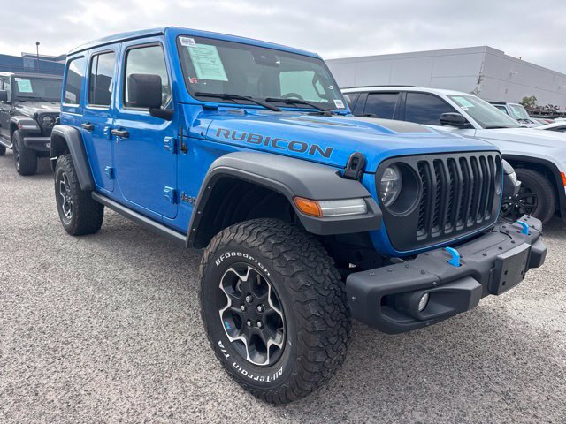 Used 2022 Jeep Wrangler Unlimited Rubicon 4xe w/ Steel Bumper Group AWD/4WD image 3