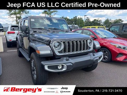 Certified 2025 Jeep Wrangler Unlimited Sahara w/ Safety Group AWD/4WD image 1