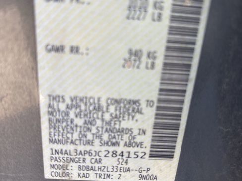 Used 2018 Nissan Altima 2.5 SR w/ SR Special Edition image 9