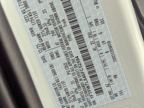 New 2025 Ford F150 Platinum w/ Equipment Group 702A High image 18