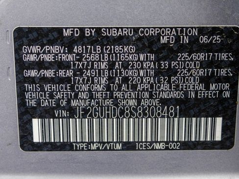 Used 2025 Subaru Crosstrek 2.0i Premium AWD/4WD image 54