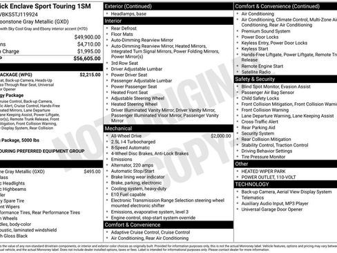 New 2026 Buick Enclave Sport Touring w/ Power Package AWD/4WD image 9