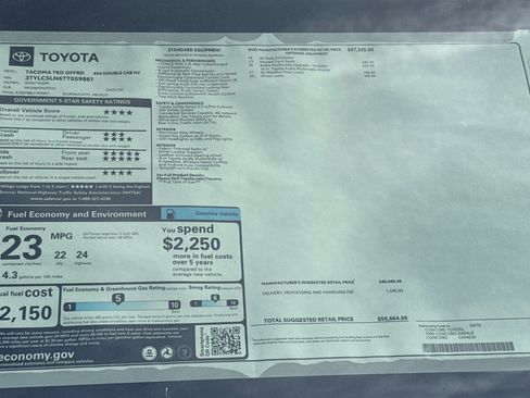 New 2026 Toyota Tacoma TRD Sport image 27