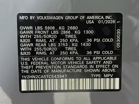 New 2026 Volkswagen Atlas SE AWD/4WD image 33