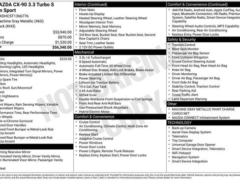 New 2026 MAZDA CX-90 3.3 Turbo S w/ Premium Package image 2