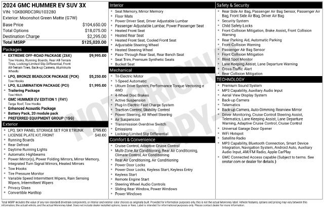 Used 2024 GMC Hummer EV 3X w/ Extreme Off-Road Package AWD/4WD image 20