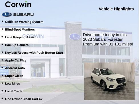 Certified 2023 Subaru Forester Premium AWD/4WD image 6