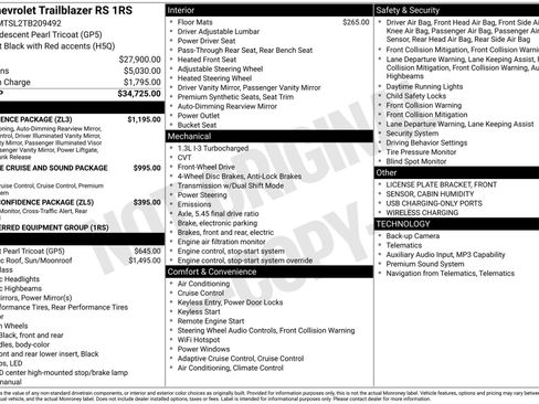 New 2026 Chevrolet TrailBlazer RS w/ Convenience Package FWD image 5