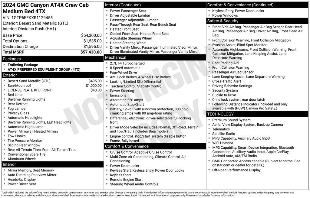 Used 2024 GMC Canyon AT4X AWD/4WD image 6