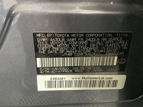 Used 2015 Lexus IS 250 w/ F-Sport Package image 31