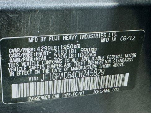 Used 2012 Subaru Impreza 2.0i Premium image 39