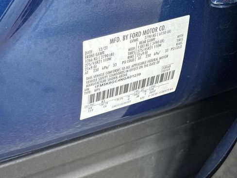 Certified 2022 Ford Explorer ST w/ Equipment Group 401A image 32