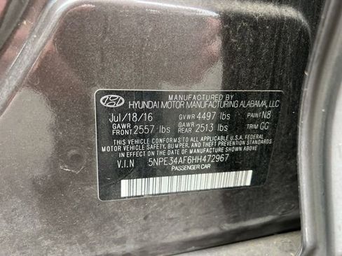 Used 2017 Hyundai Sonata Sport w/ Value Edition Package 02 image 13