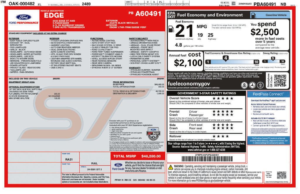 Used 2023 Ford Edge ST AWD/4WD image 21