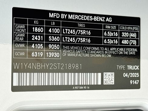 New 2025 Mercedes-Benz Sprinter 2500 image 25