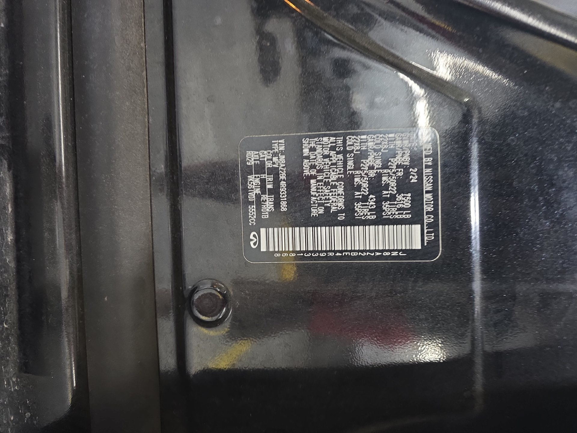 Certified 2024 INFINITI QX80 Sensory AWD/4WD image 34