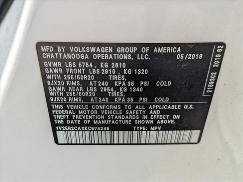 Used 2019 Volkswagen Atlas SEL FWD image 15