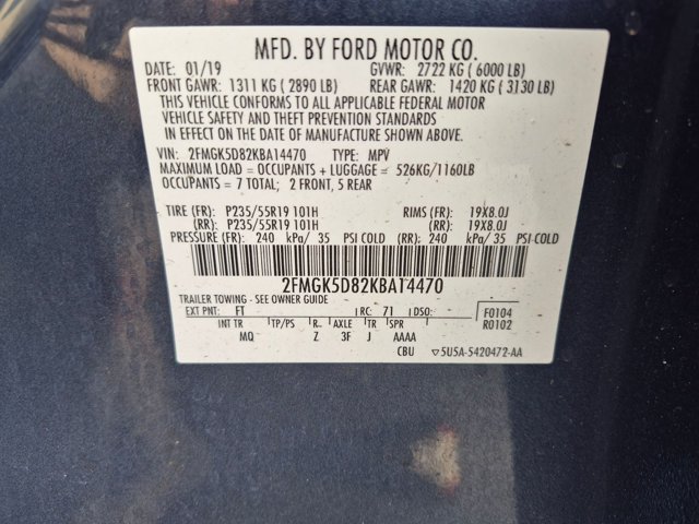Used 2019 Ford Flex Limited w/ Equipment Group 301A FWD image 18