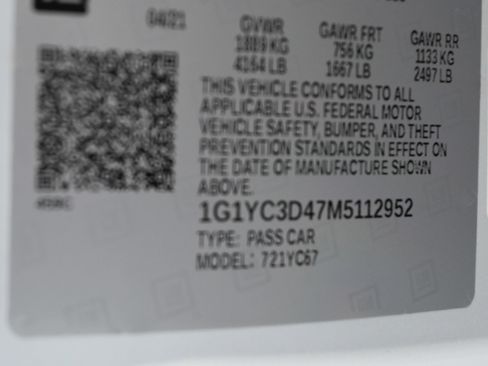 Used 2021 Chevrolet Corvette Stingray Premium Conv w/ Z51 Performance Package image 36