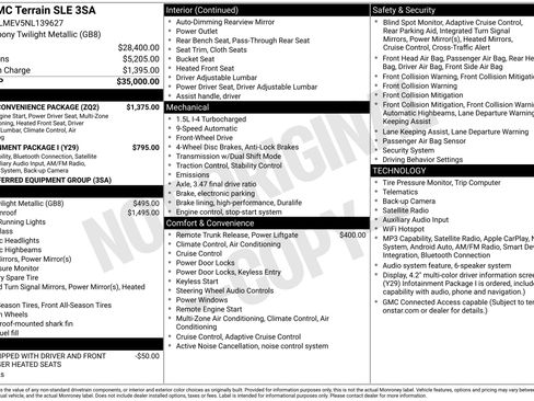 Used 2022 GMC Terrain SLE w/ Driver Convenience Package FWD image 17
