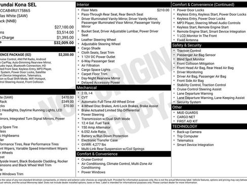 Used 2024 Hyundai Kona SEL w/ Convenience Package image 42