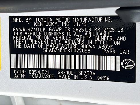 Used 2019 Lexus ES 350 w/ Premium Package FWD image 24