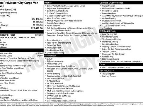 Used 2020 RAM ProMaster City Tradesman w/ Window Group 04 FWD image 9