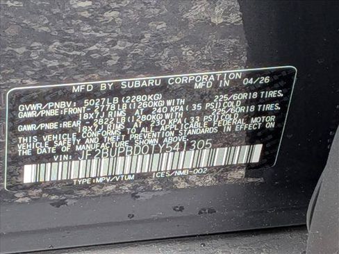 New 2026 Subaru Outback Premium AWD/4WD image 19