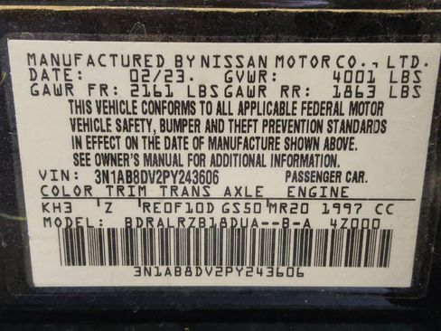 Used 2023 Nissan Sentra SR w/ Trunk Package FWD image 33