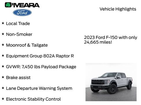 Used 2023 Ford F150 Raptor w/ Equipment Group 802A Raptor R AWD/4WD image 8
