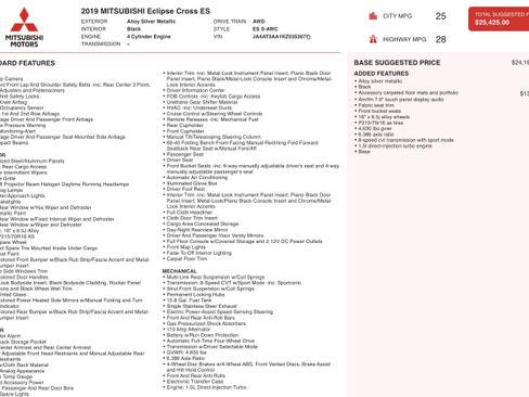 Used 2019 Mitsubishi Eclipse Cross ES image 5