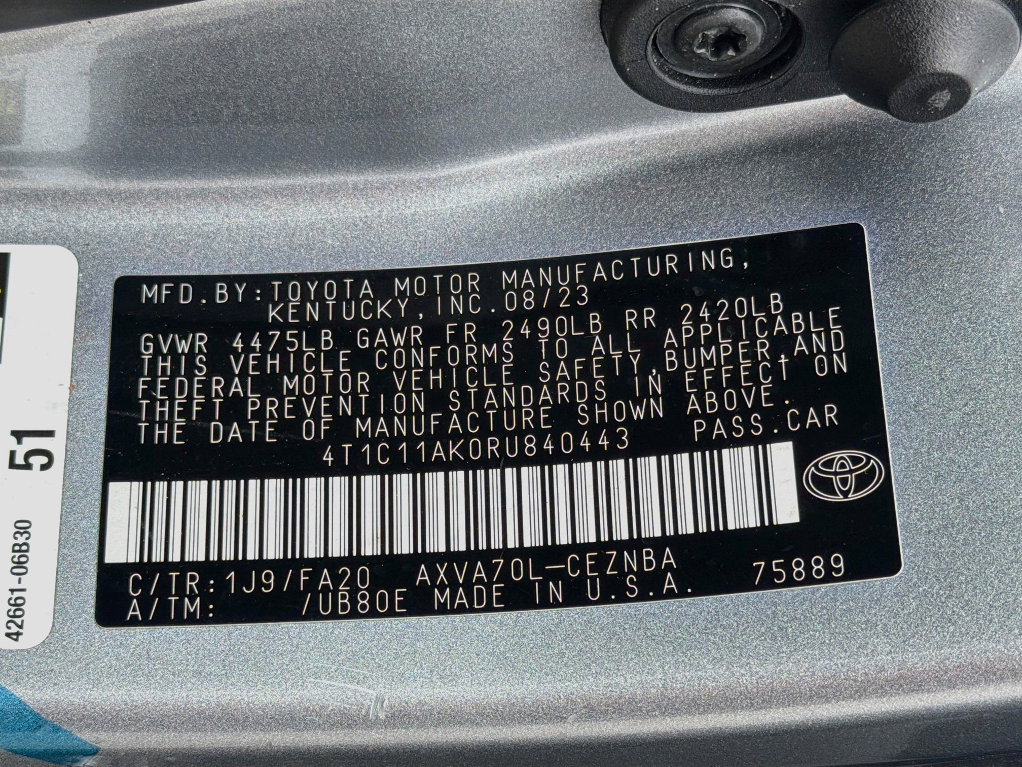 Used 2024 Toyota Camry LE FWD image 41