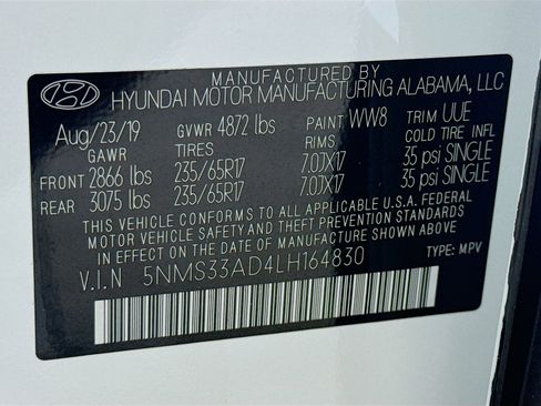 Used 2020 Hyundai Santa Fe SEL w/ Cargo Package image 40