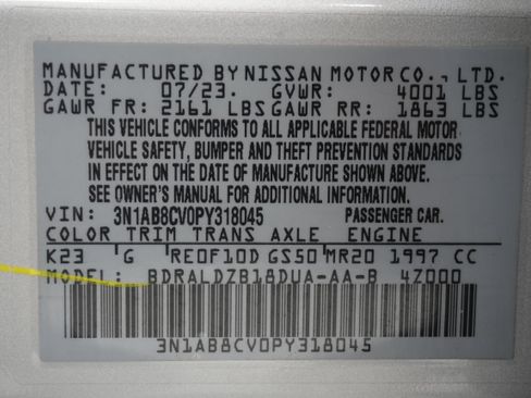 Used 2023 Nissan Sentra SV FWD image 27