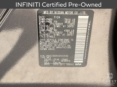 Certified 2025 INFINITI QX80 Luxe AWD/4WD image 33