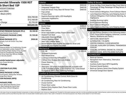 New 2026 Chevrolet Silverado 1500 RST w/ RST All Star Premium Package AWD/4WD image 5