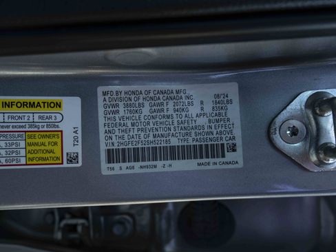 Certified 2025 Honda Civic Sport image 44