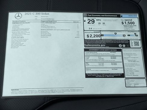 Used 2025 Mercedes-Benz C 300 Sedan image 24