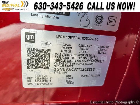 New 2026 Chevrolet Traverse Z71 w/ Driver Confidence Package image 23