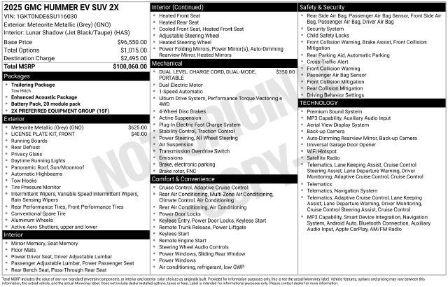 Used 2025 GMC Hummer EV 2X AWD/4WD image 2