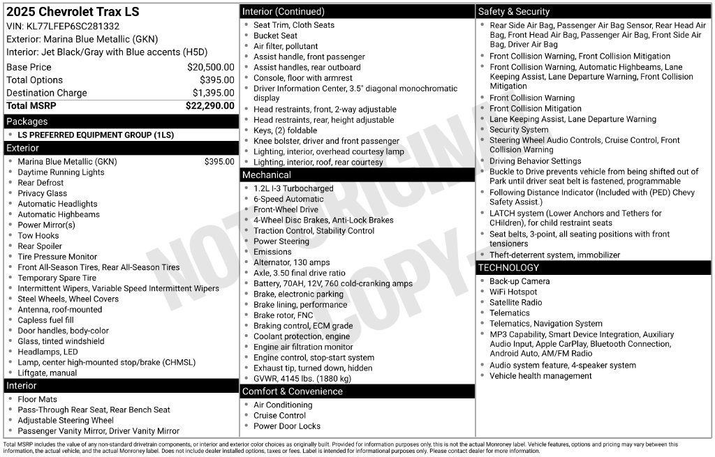 Certified 2025 Chevrolet Trax LS FWD image 43