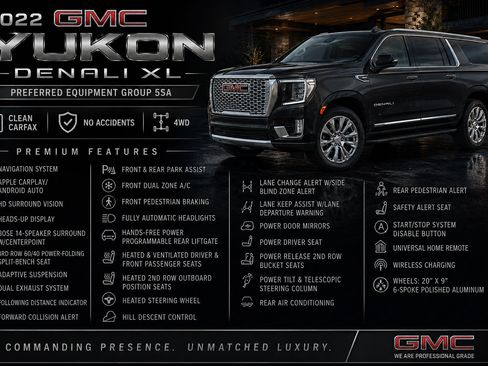Used 2022 GMC Yukon XL Denali AWD/4WD image 8