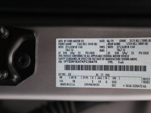 Certified 2019 Ford F150 XLT w/ Equipment Group 302A Luxury AWD/4WD image 41